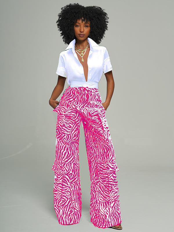 Printed Cargo Pants -- sold out