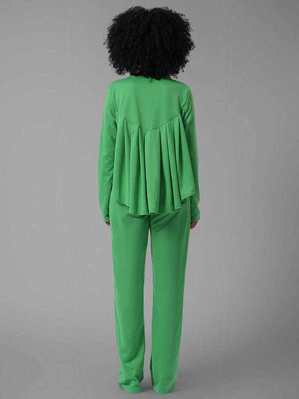 High-low Raffle Top & Pants Set -- sold out