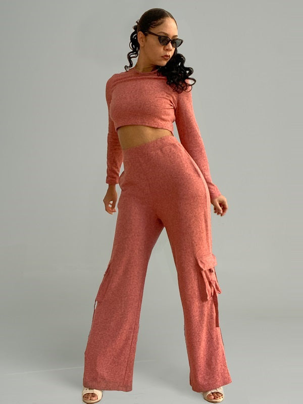 Crop Top & Cargo Pants Set  HAUS SAVAGE
