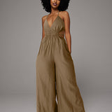Wide-Leg Cami Jumpsuit