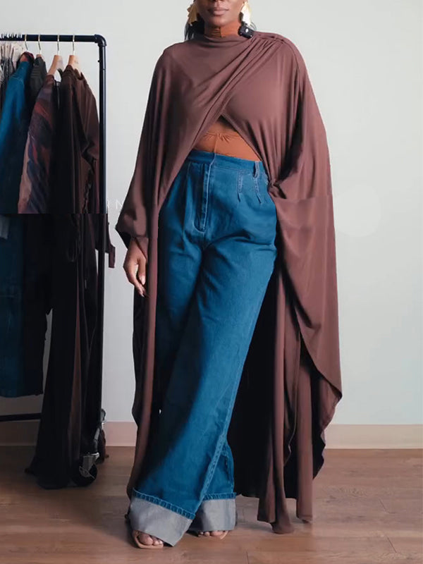 Slit-Front Tunic Top