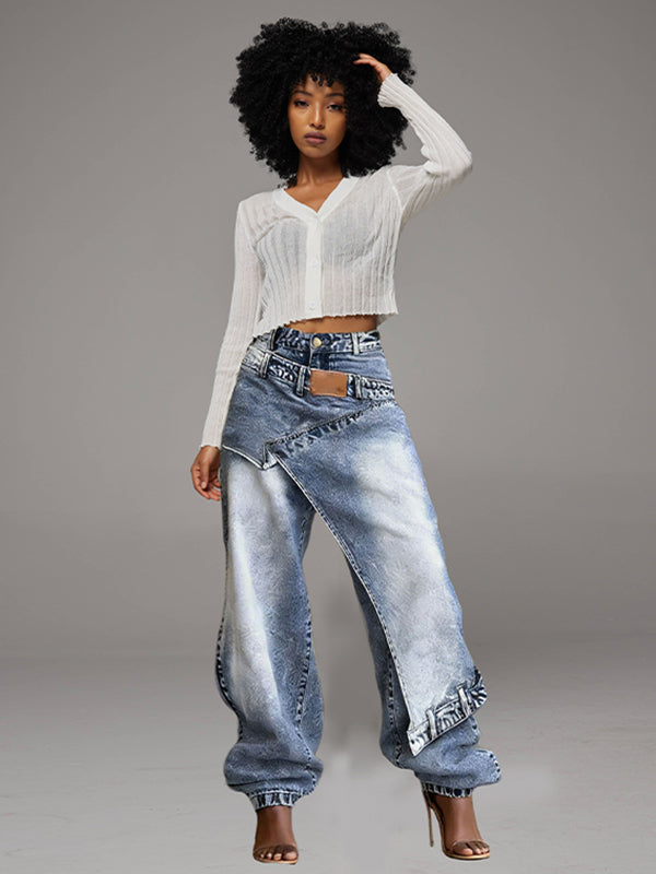 Asymmetric Overlap Jeans – HAUS SAVAGE