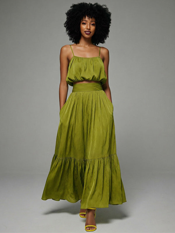 Solid Cami Top & Skirt Set – HAUS SAVAGE