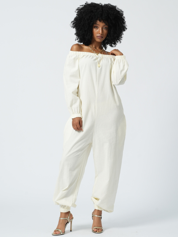 Off Shoulder Heram Jumpsuit HAUS OF SAVAGE