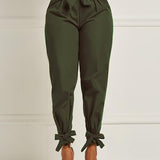 Tied Cuff Pants