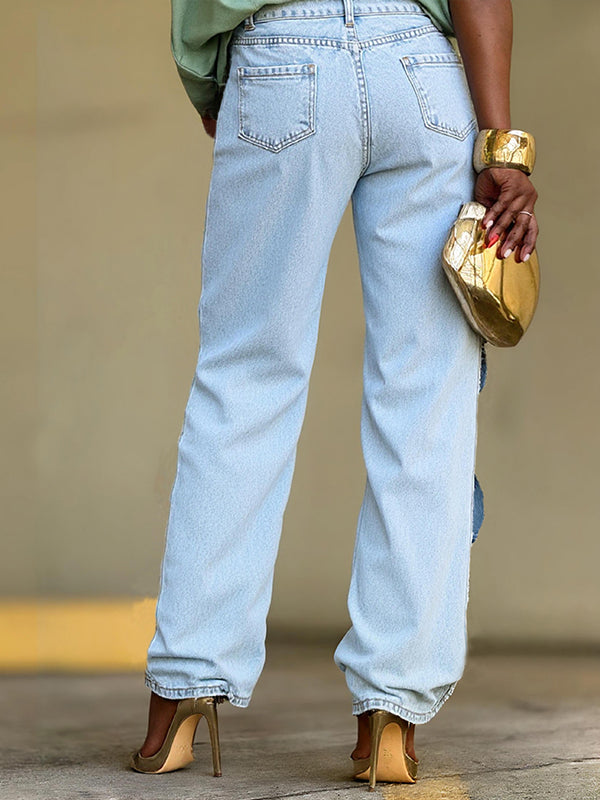 Contrast Kink Jeans