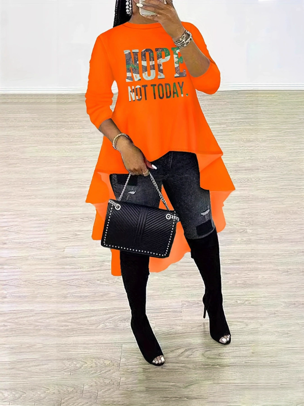 Motionkiller Printed High-Low Tunic Top