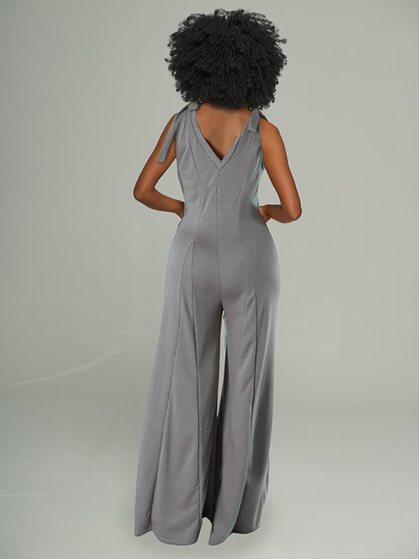 Tie-Shoulder Wide-Leg Jumpsuit -- sold out