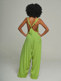 X-Cross Back Harem Jumpsuit