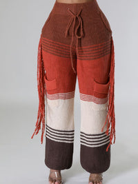 Colorblock Knit Pants