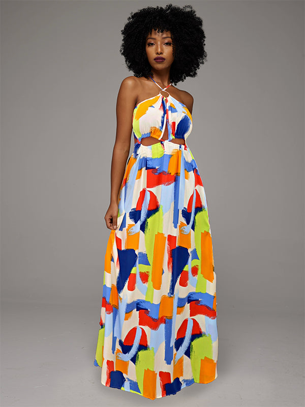 Printed Cutout Maxi Dress -- restock shipped on 20th May