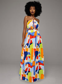 Printed Cutout Maxi Dress -- restock shipped on 30th May
