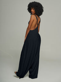 X-Cross Back Harem Jumpsuit