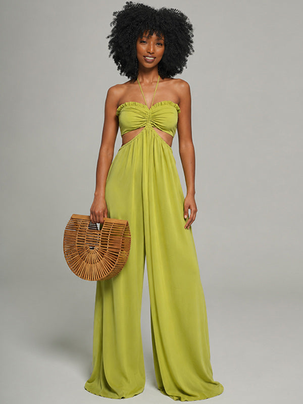 Halter Wide-Leg Jumpsuit