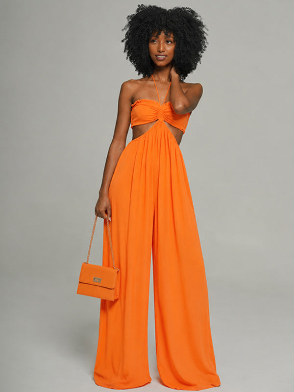 Halter Wide-Leg Jumpsuit