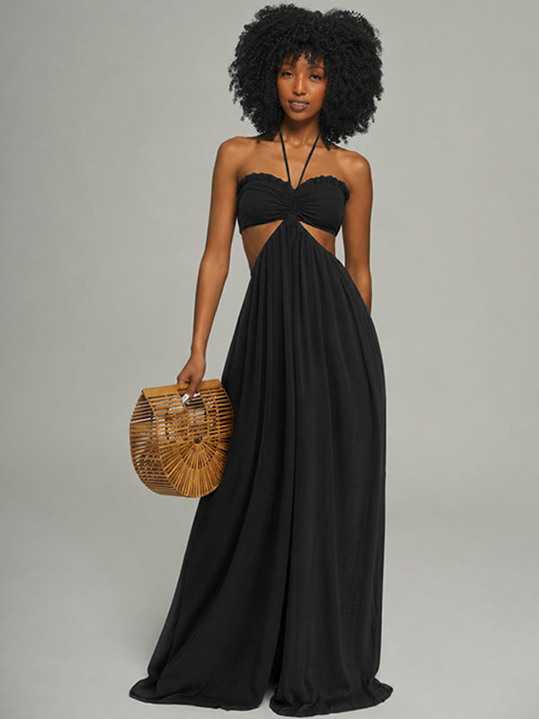Halter Wide-Leg Jumpsuit