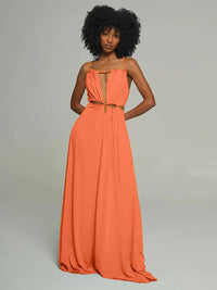 Lace-Up Maxi Dress