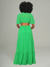 V-Neck Cutout Maxi Dress -- restock shipped on 20th May