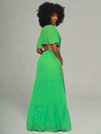 V-Neck Cutout Maxi Dress -- restock shipped on 20th May