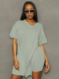 V-neck Tee & Shorts Set