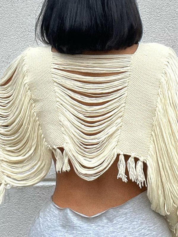 Fringe Shredded Crop Top