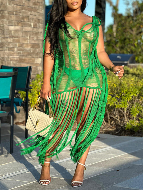 Fringe Shredded Dress