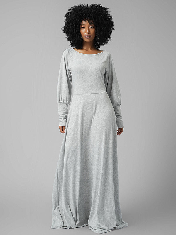 Bishop Sleeve Maxi Dress