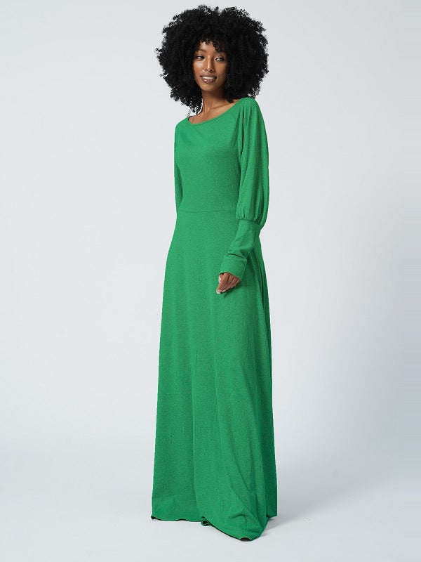 Bishop Sleeve Maxi Dress