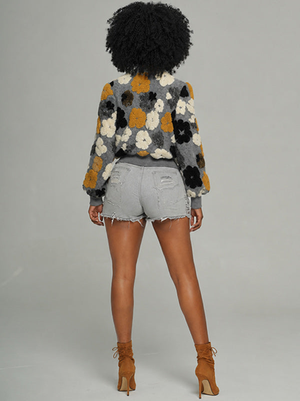 Floral Bomber Jacket