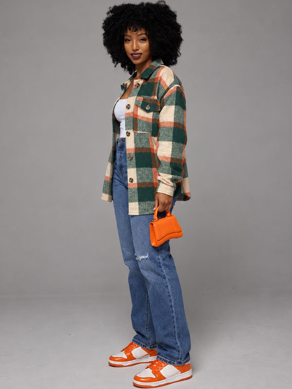 Plaid Shirt Jacket
