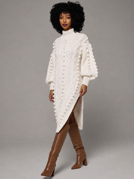 Turtleneck Knit Dress