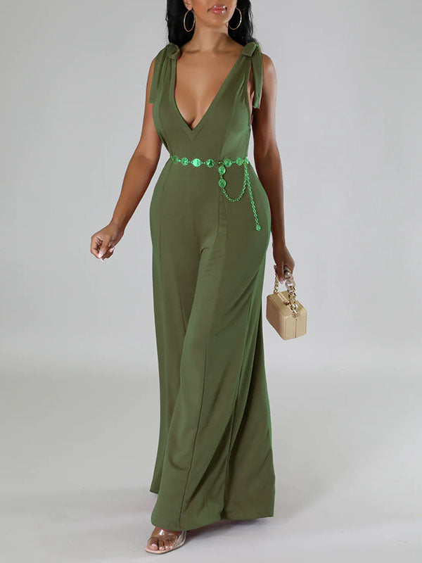 Tie-Shoulder Wide-Leg Jumpsuit -- sold out