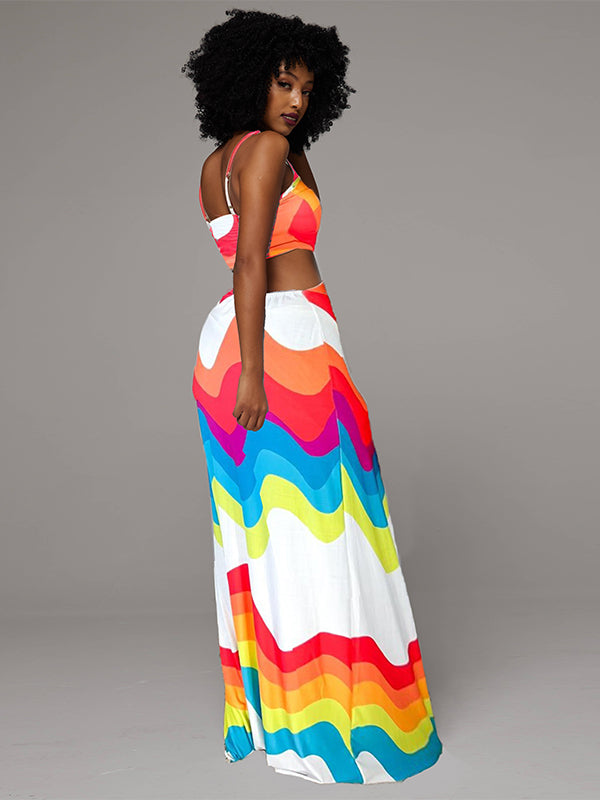 Colorblock Cami Maxi Dress -- sold out