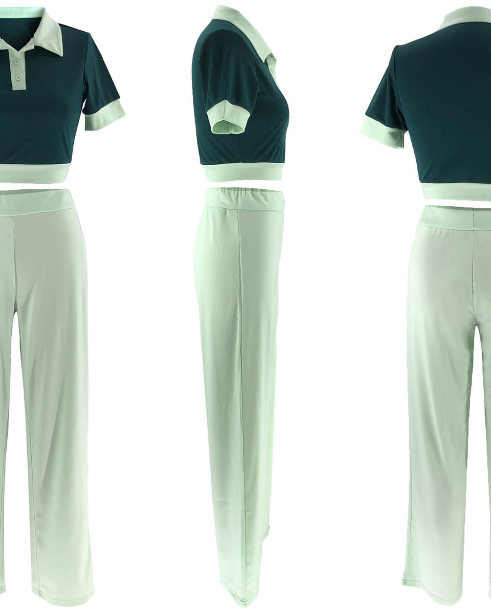 Polo Top & Pants Set