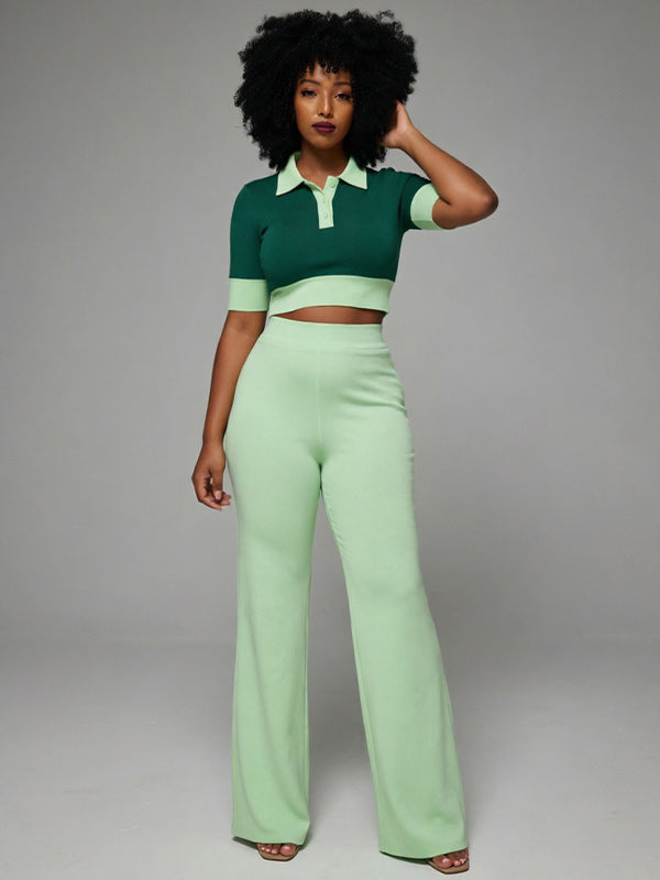 Polo Top & Pants Set
