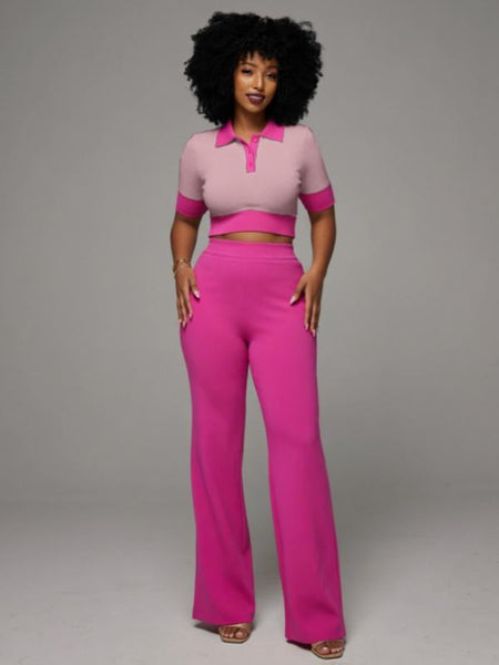 Polo Top & Pants Set