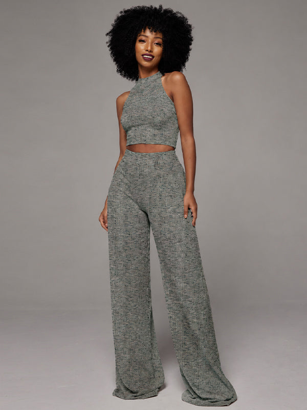 Printed Tank Top & Pants Set