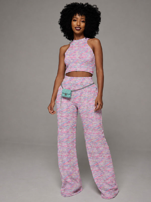 Printed Tank Top & Pants Set