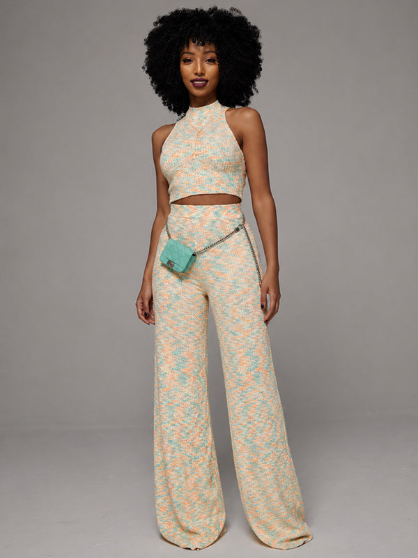 Printed Tank Top & Pants Set