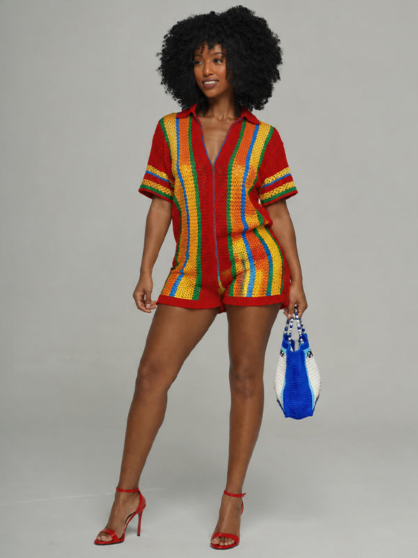 Stripe Knit 2PC Set