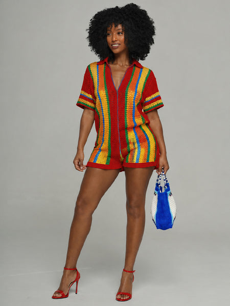 Stripe Knit 2PC Set