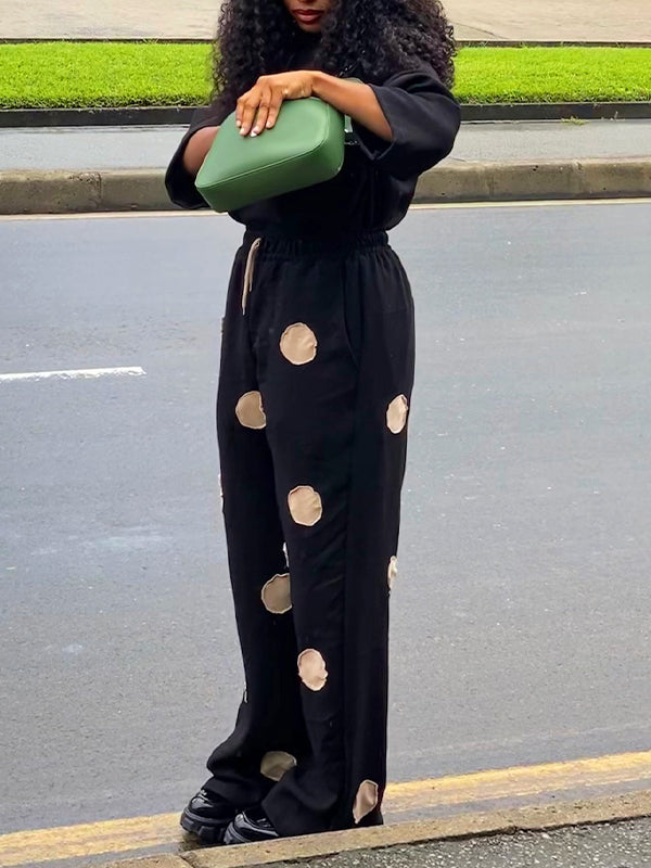 Dot Top & Pants Set -- sold out