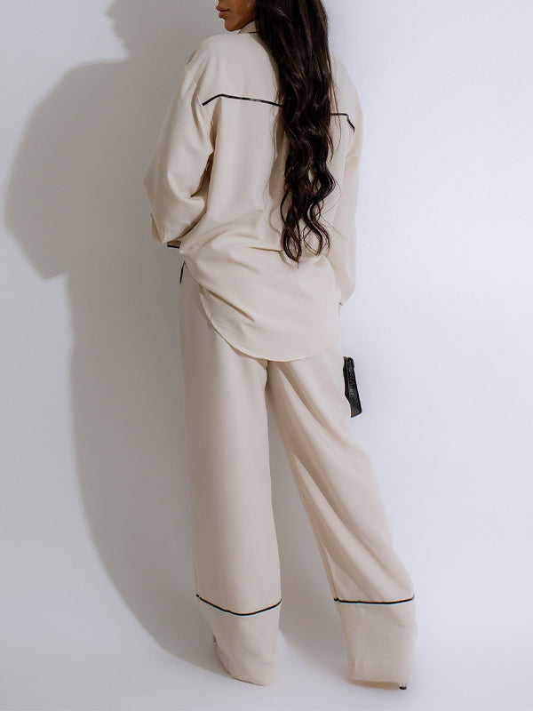 Piping Shirt & Pants Set -- sold out