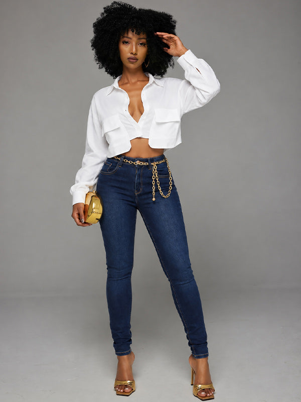 Solid Cargo Shirt