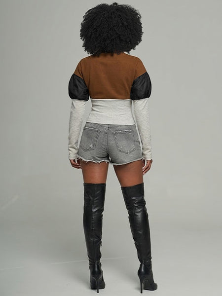 Three-Tone Combo Jacket
