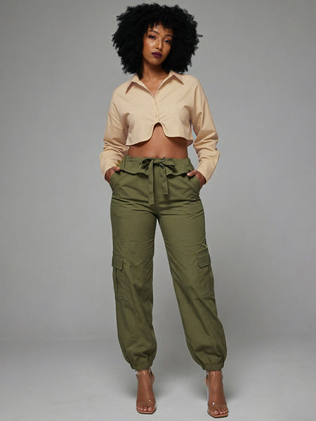 Tied Cargo Pants