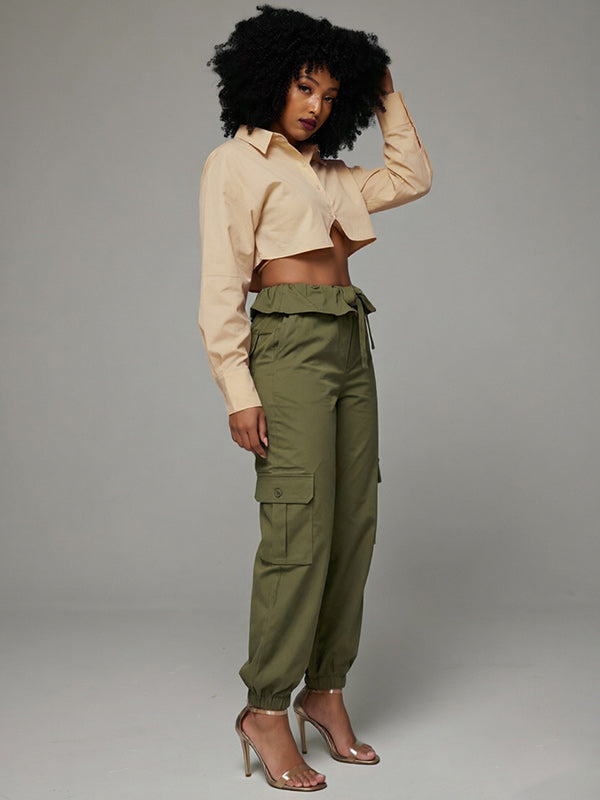 Tied Cargo Pants