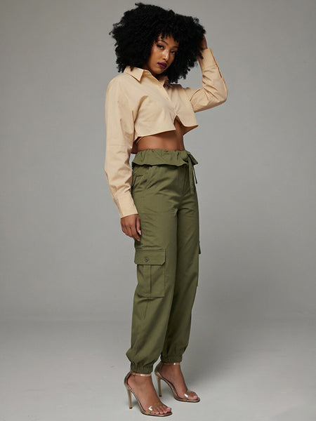 Tied Cargo Pants
