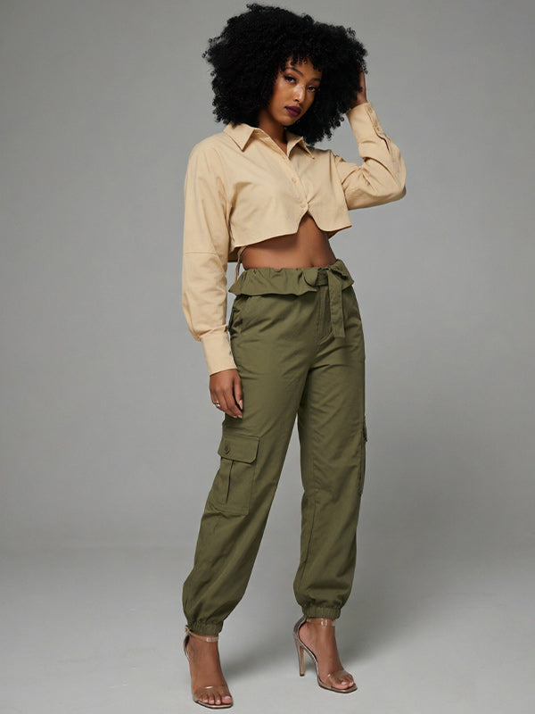 Tied Cargo Pants