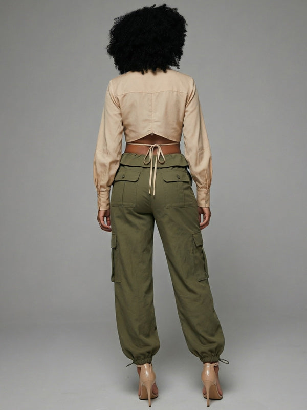 Tied Cargo Pants
